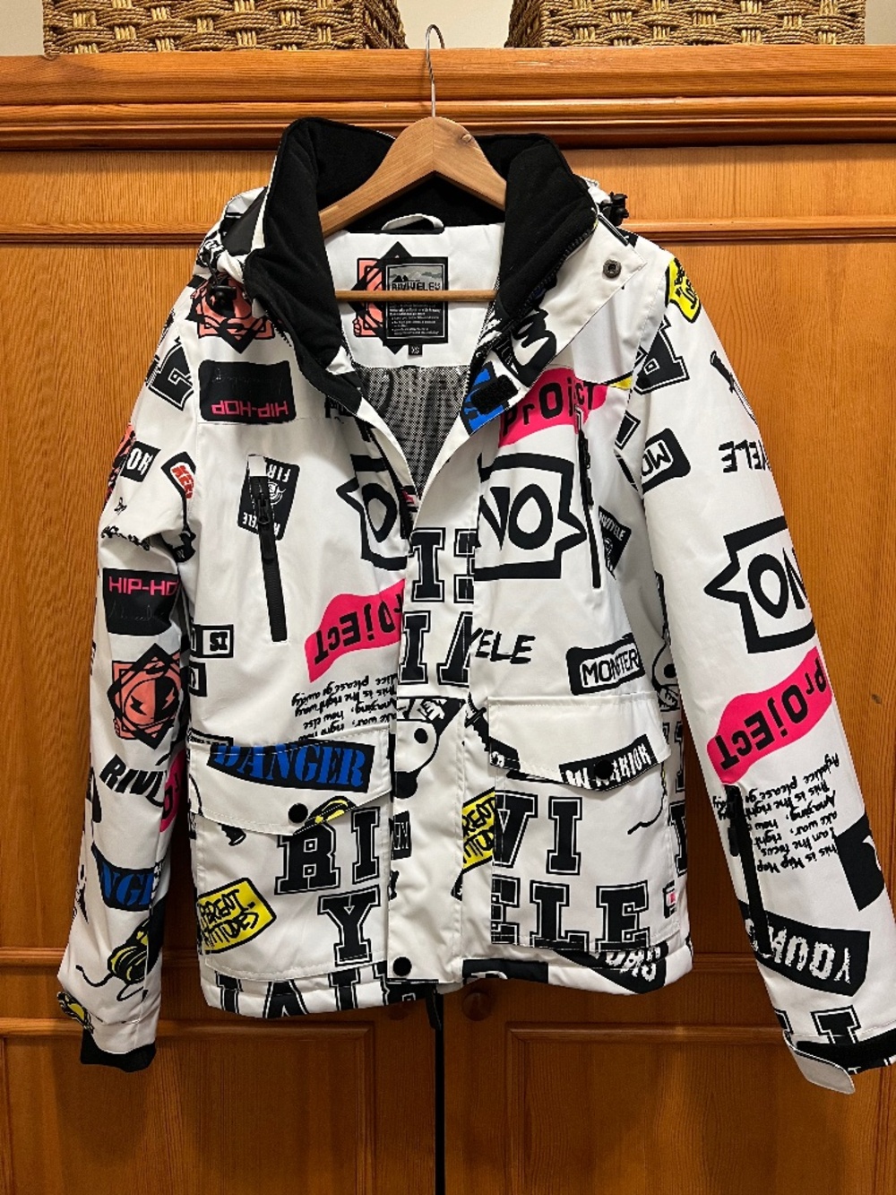 RIVIYELE Graphic Waterproof Ski Snowboard Jacket XS